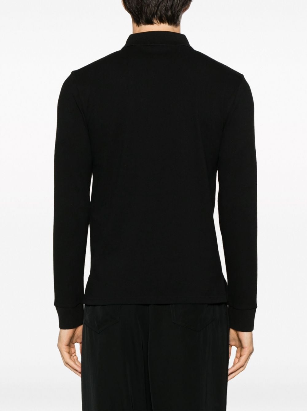 logo-embroidered polo shirt - 6
