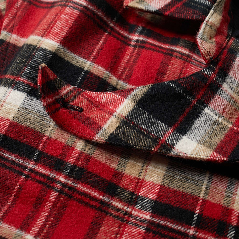 Balenciaga Flannel Check Flap Shirt - 4