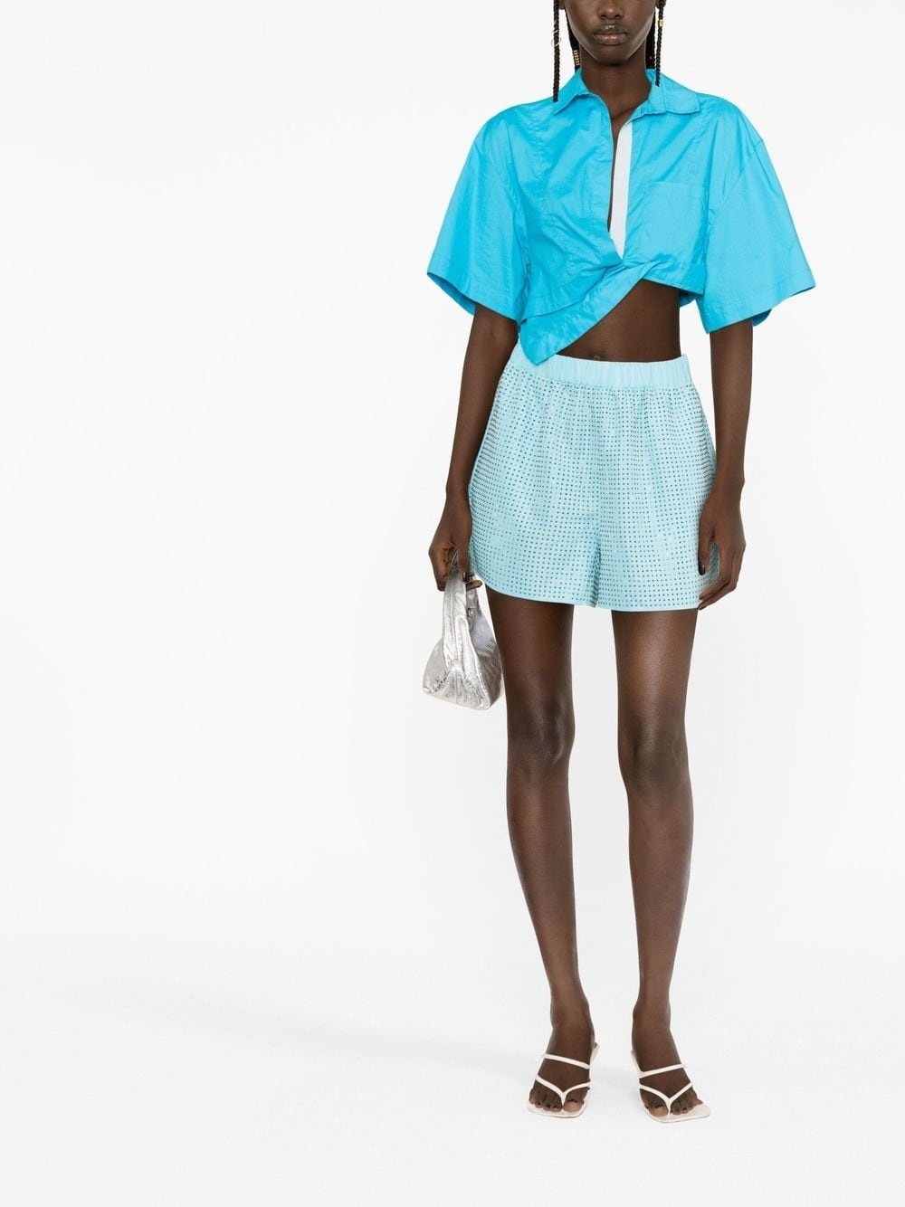 rhinestone-embellished shorts - 2