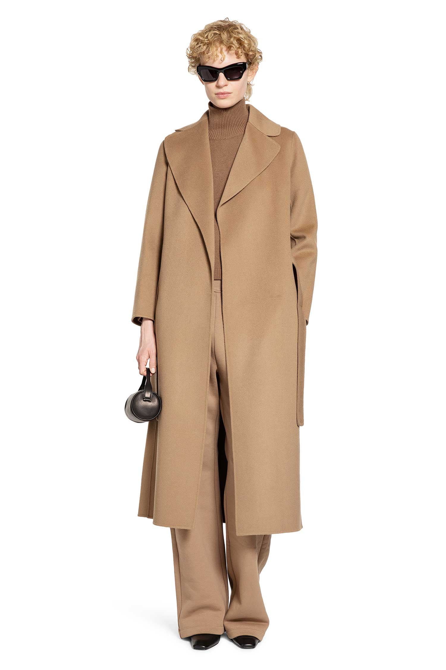 S Max Mara Woman Beige Coats - 5
