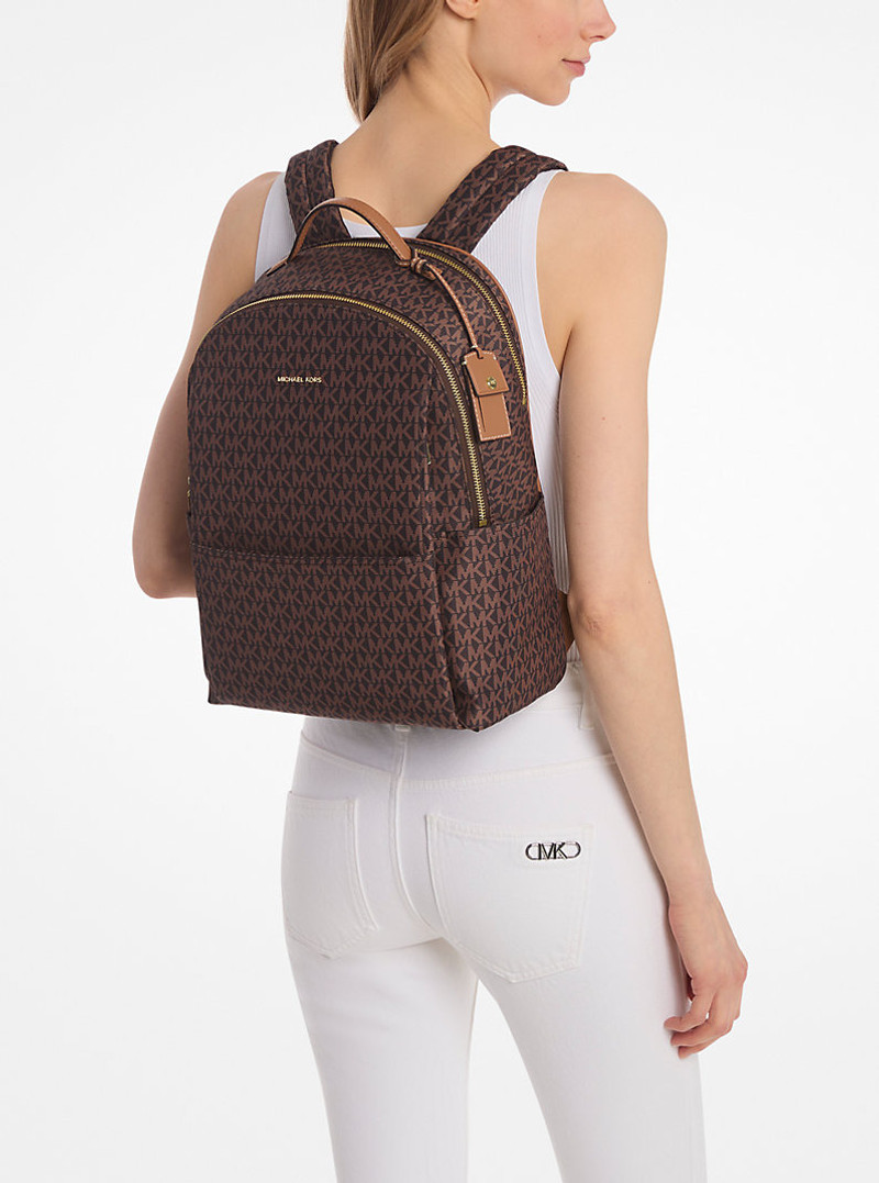 Sable Large Printed Signature Logo Backpack 3