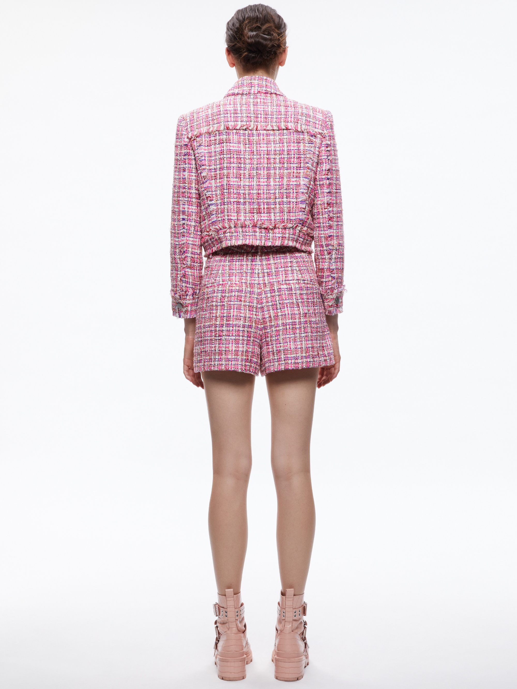 CHLOE TWEED CROPPED JACKET - 3