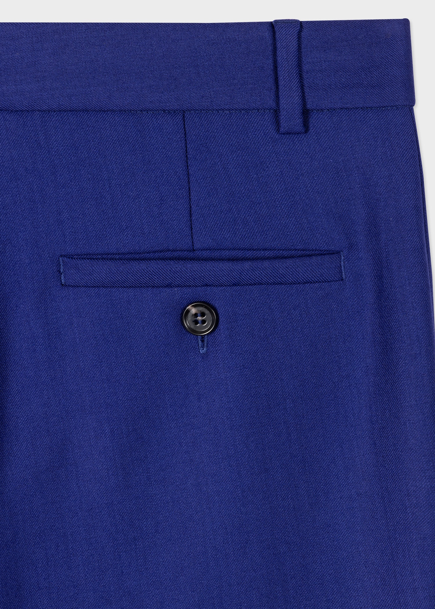 Cobalt Blue Wool Trousers - 2