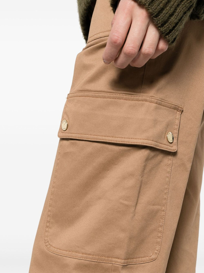 tapered organic cotton cargo trousers 5