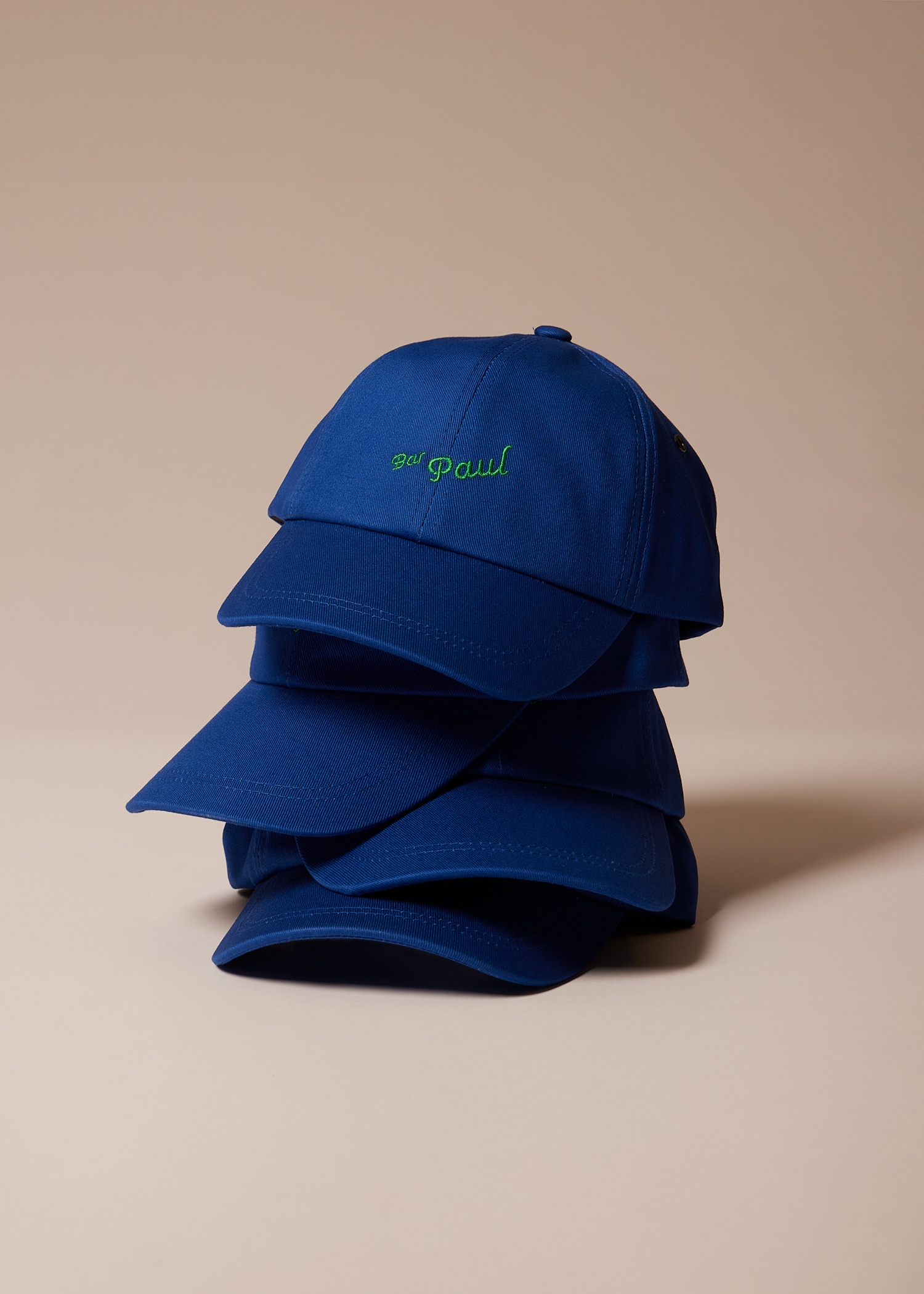Blue 'Bar Paul' Embroidered Cap - 3