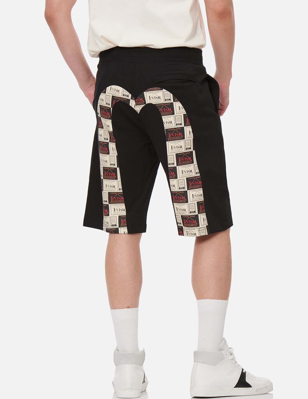 LABEL DAICOCK PRINT SWEAT SHORTS - 3