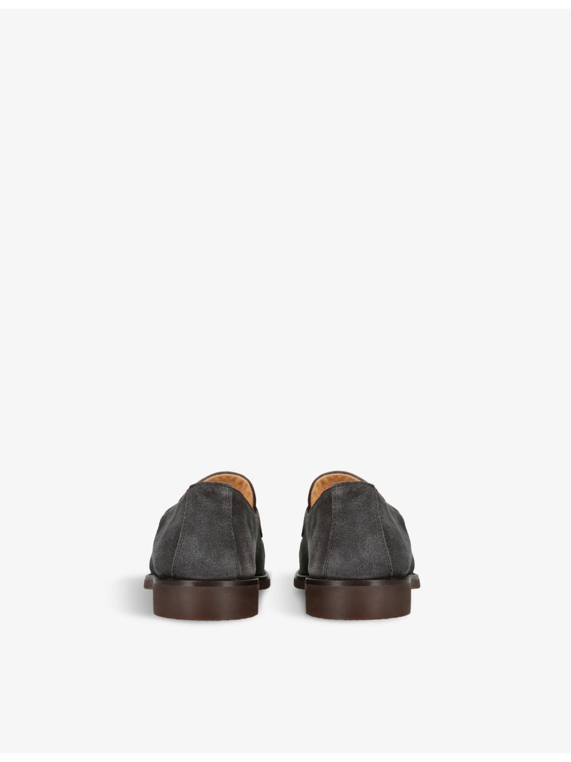 Brunello Cucinelli Flex Penny Suede Loafers outlook