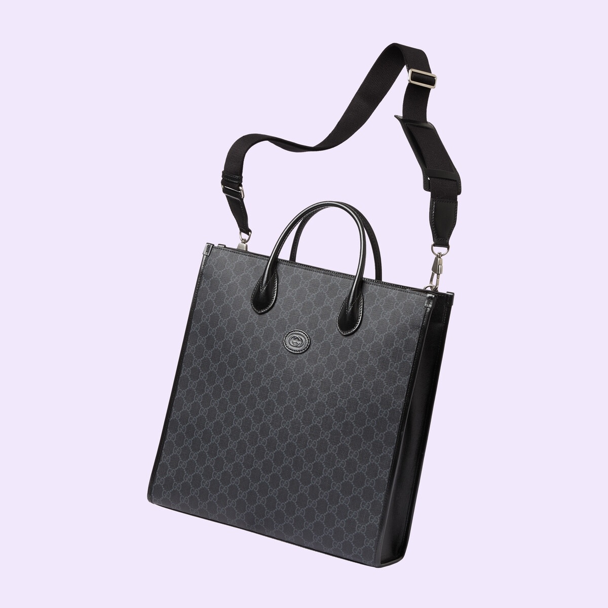 Medium tote bag with Interlocking G - 4