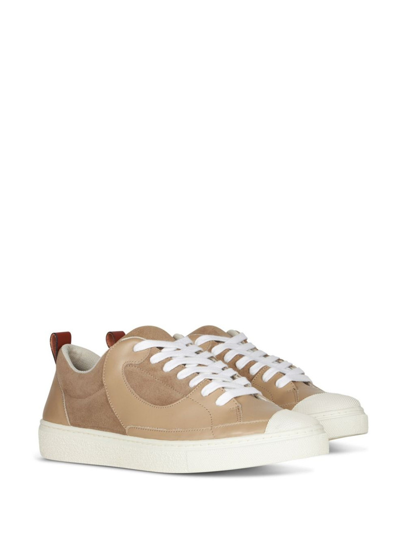 Etro panelled leather sneakers outlook