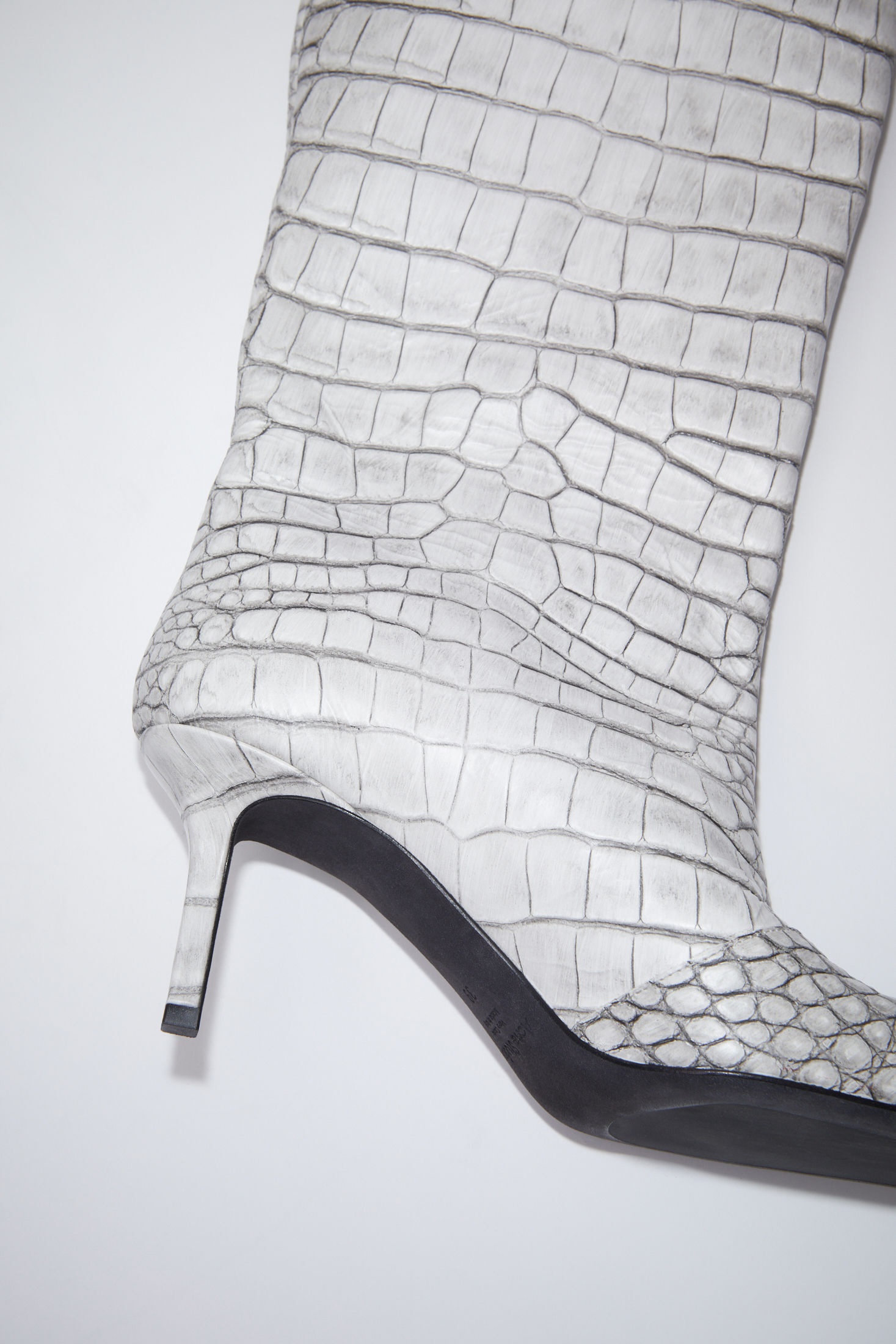 Leather heel boots - Off white - 7