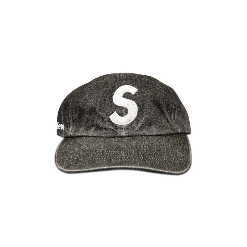 Supreme x Kevlar Denim S Logo 6-Panel 'Black' - 1