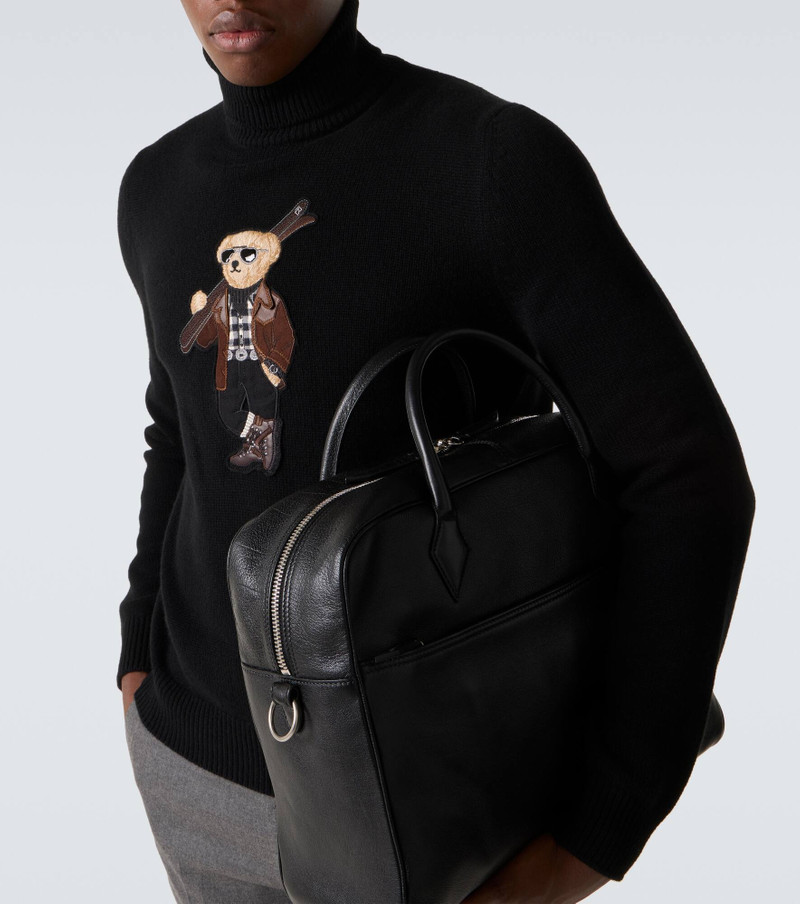 Embroidered cashmere turtleneck sweater 5