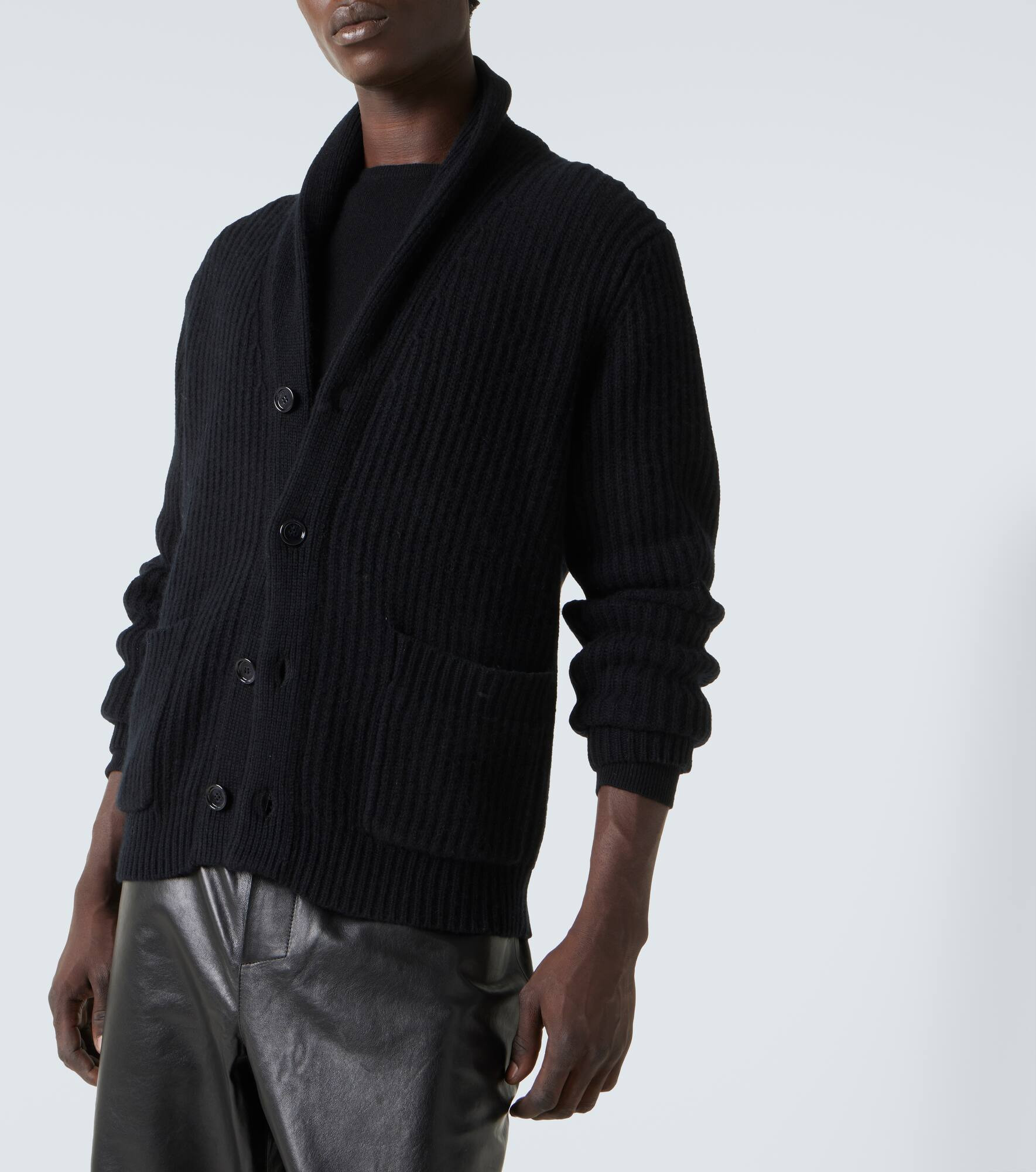 Wool and cashmere cardigan - 5
