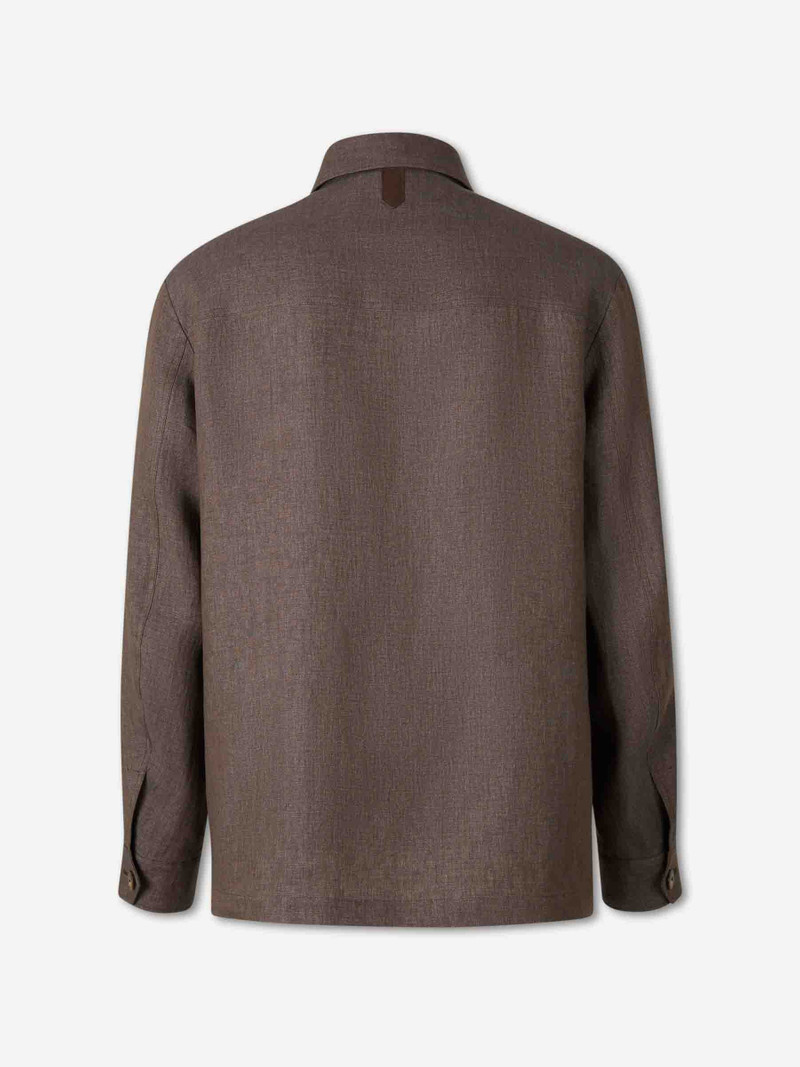 Canali LINEN OVERSHIRT outlook