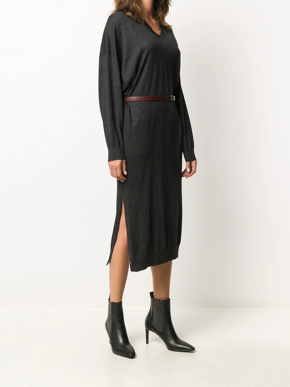 fine knit jumper dress - 3