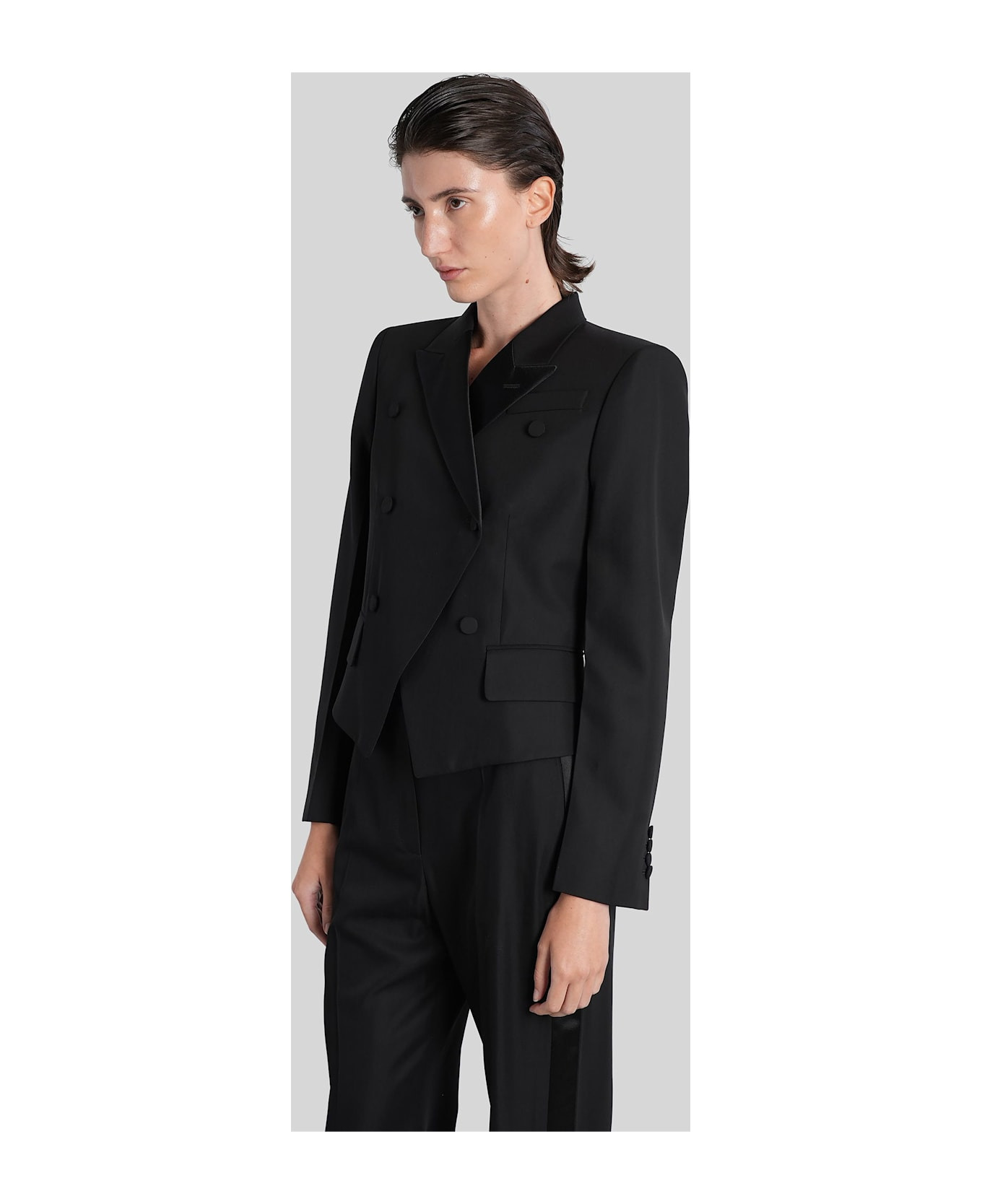 Blazer In Black Wool - 4
