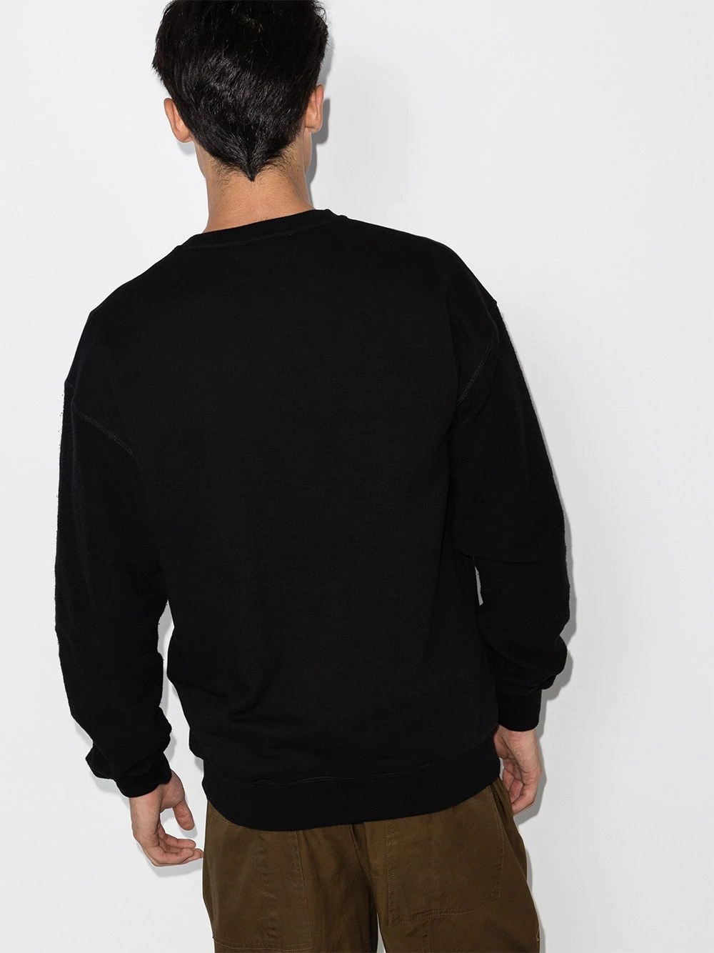 embroidered-logo sweatshirt - 3