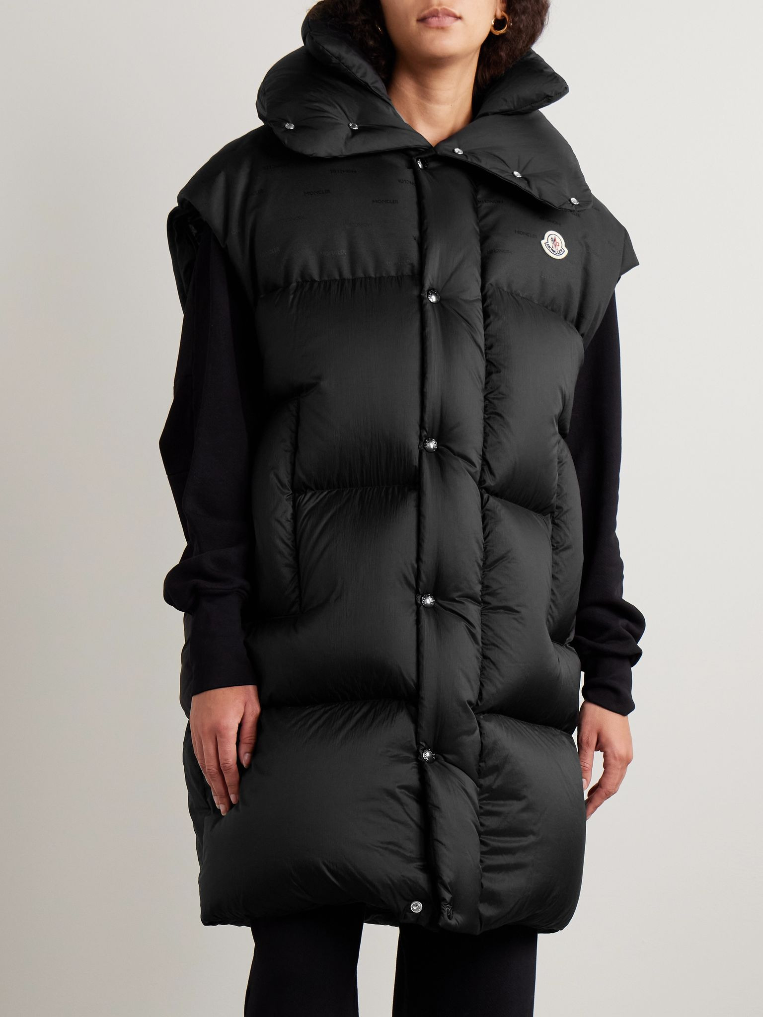 Verone convertible hooded quilted shell down coat Black - 6