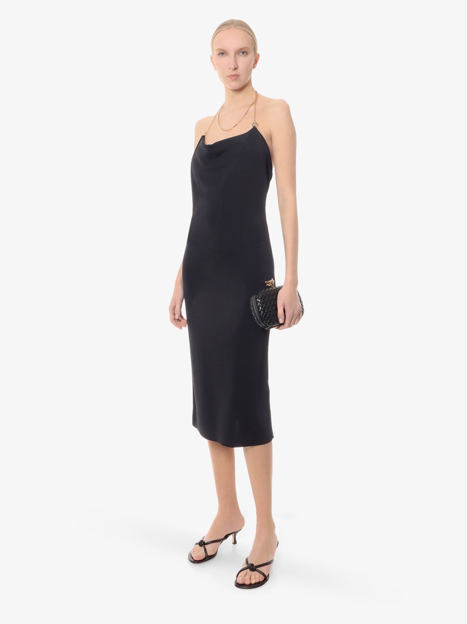 Bottega Veneta Viscose Midi  Dress With Chain Detail - 2