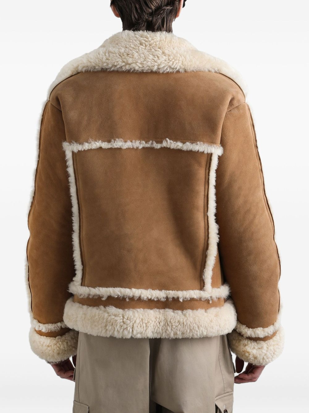 suede shearling jacket - 5
