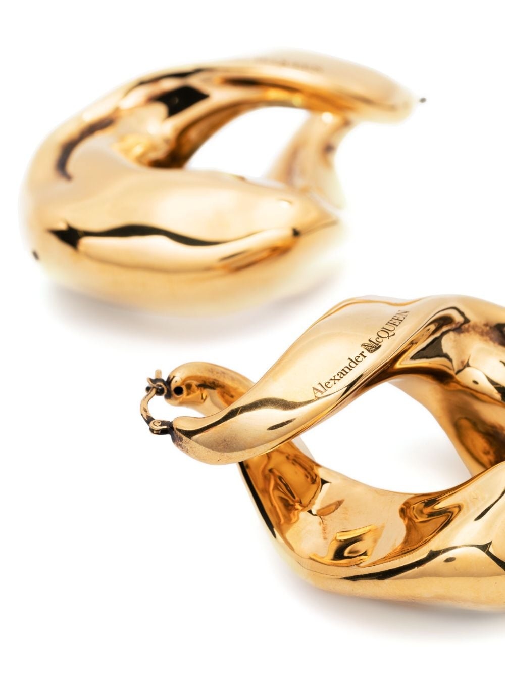 twisted hoop earrings - 3
