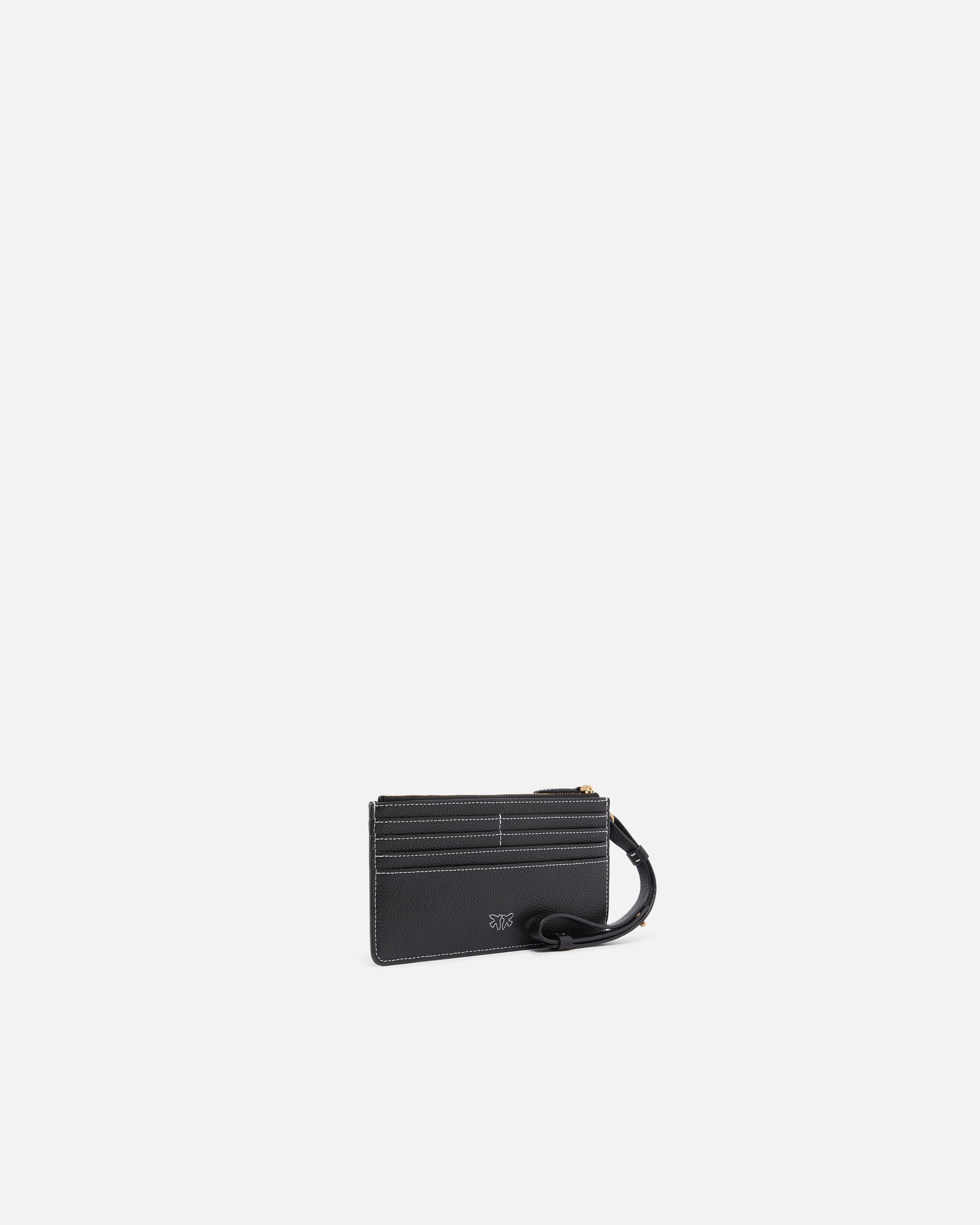 RECTANGULAR TUMBLED LEATHER CARD HOLDER - 2