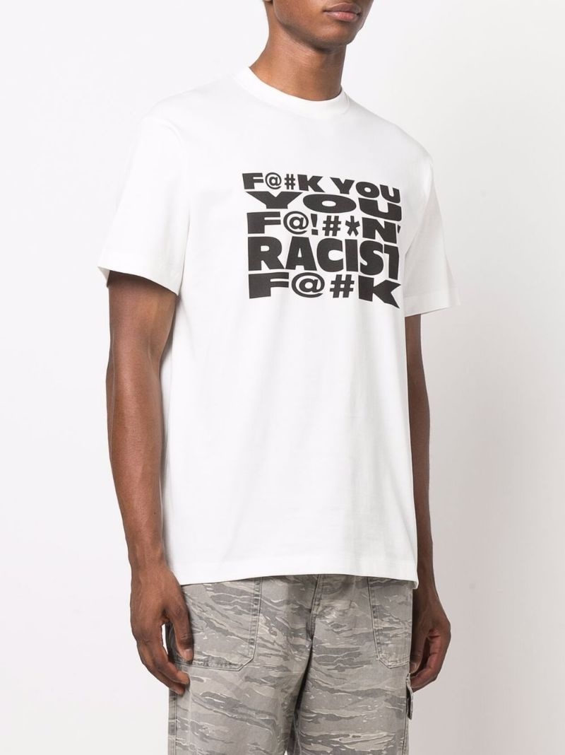 text-print crew-neck T-shirt - 3