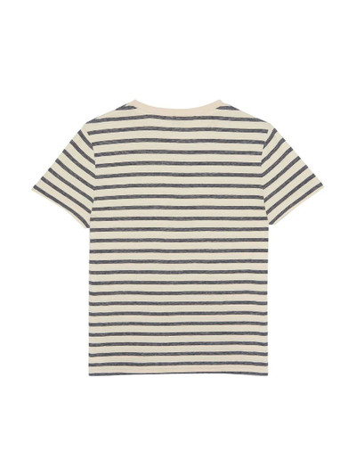 SAINT LAURENT striped logo t-shirt outlook