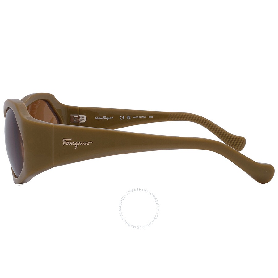 Salvatore Ferragamo Brown Wrap Ladies Sunglasses SF1078S 320 59 - 5
