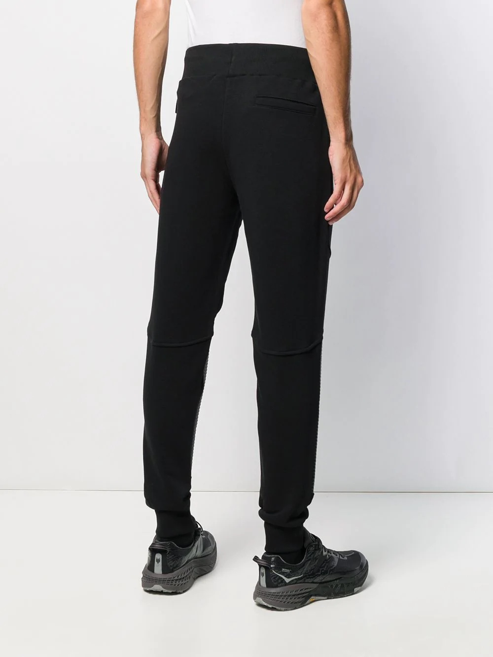 ribbed-detailed track pants - 4