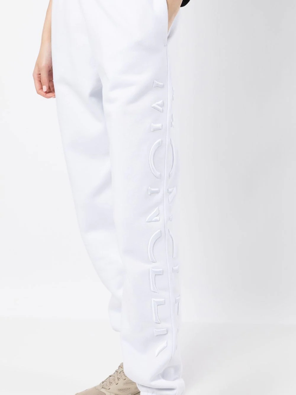 embossed-logo cotton track pants - 5