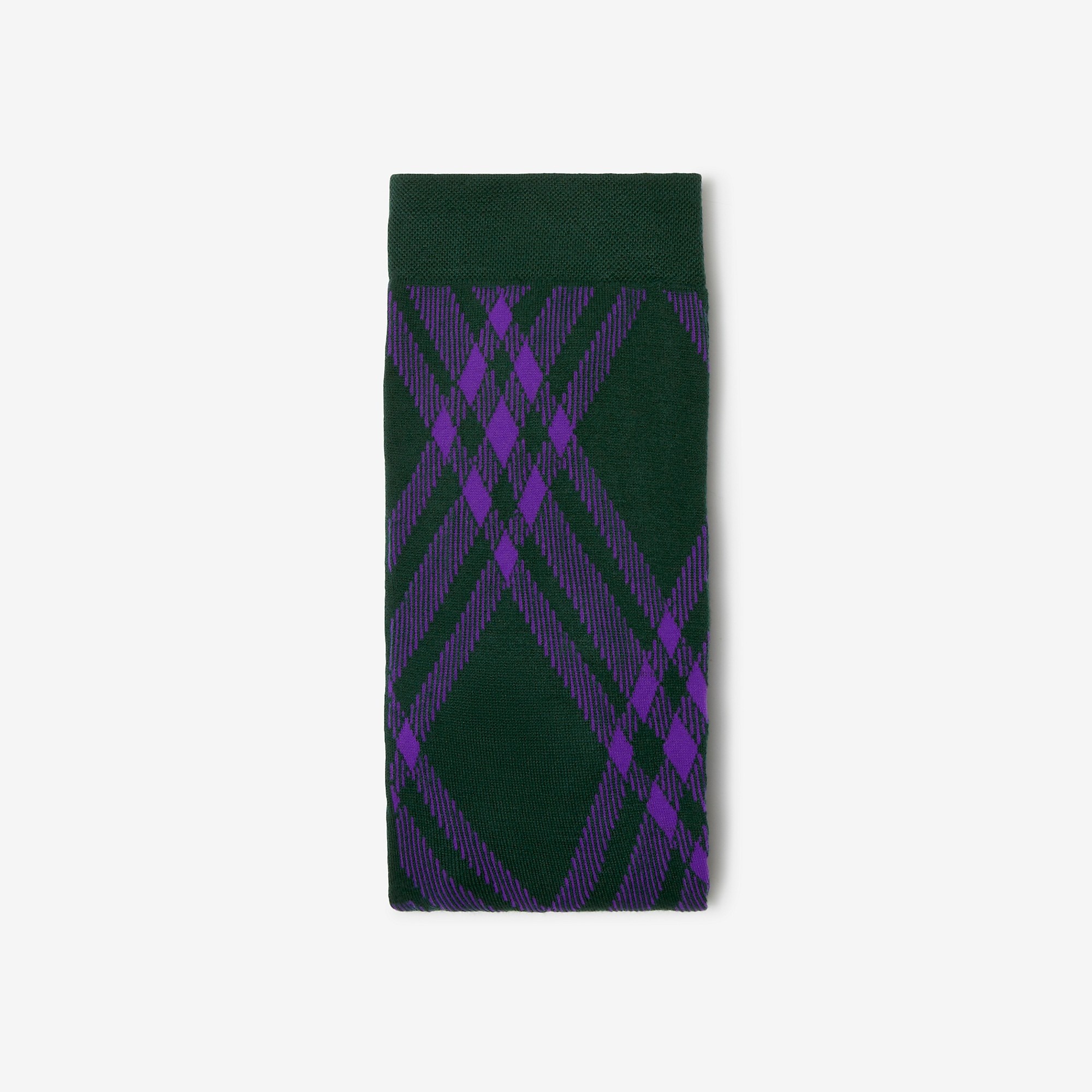 Check Wool Blend Tights - 2