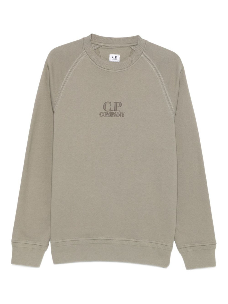 embroidered-logo sweatshirt 1