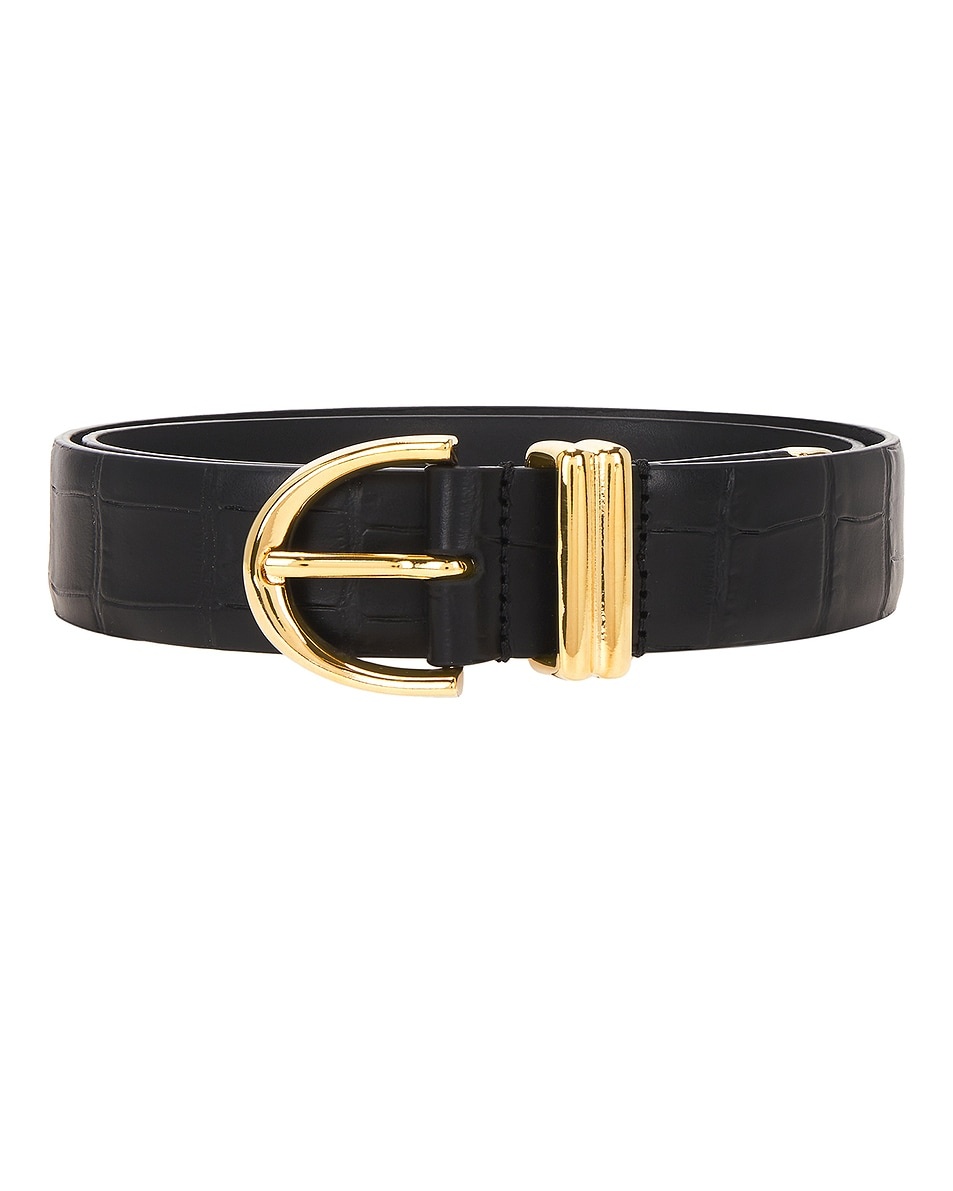 Bambi Croc Embossed Skinny Belt - 3