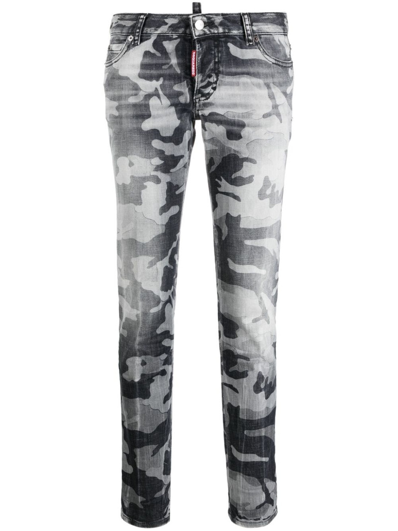 camouflage-print skinny jeans 1