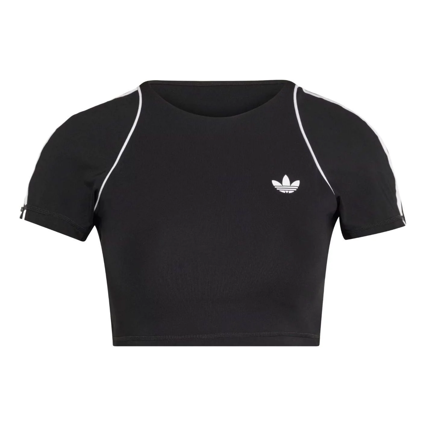 (WMNS) adidas Sport Superstar Bra T-Shirt Asia Sizing 'Black' KT6950 - 1
