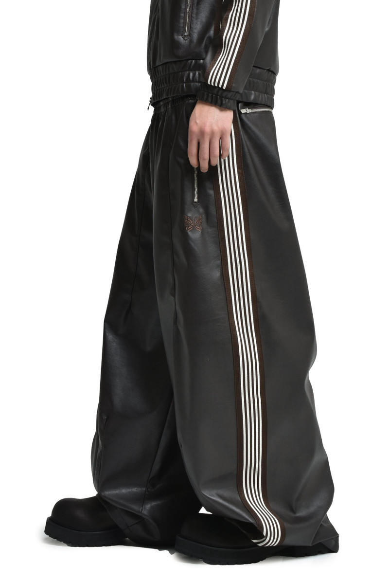 HD TRACK PANT - SYNTHETIC LEATHER (EXCLUSIVE) / DK. BRW 3