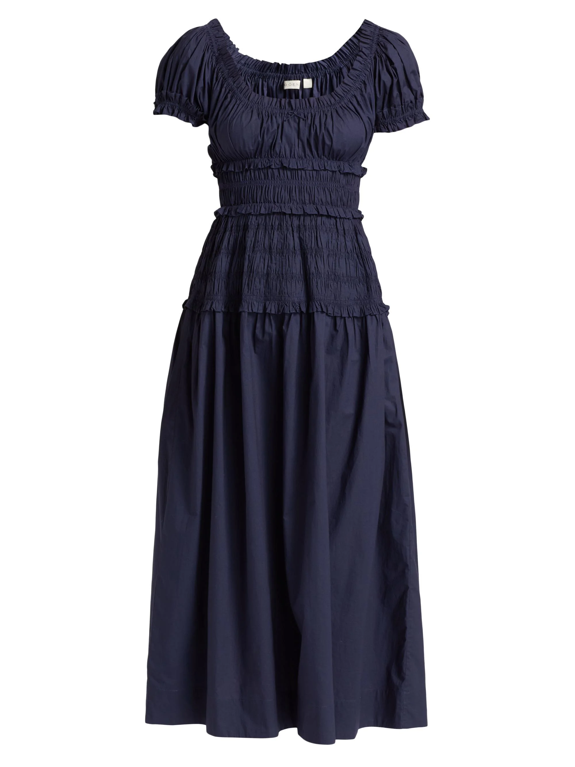 Women's Leanne Cotton Scoopneck Midi-Dress - Adriatic - 1