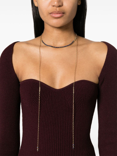 Isabel Marant draped anchor-chain necklace outlook