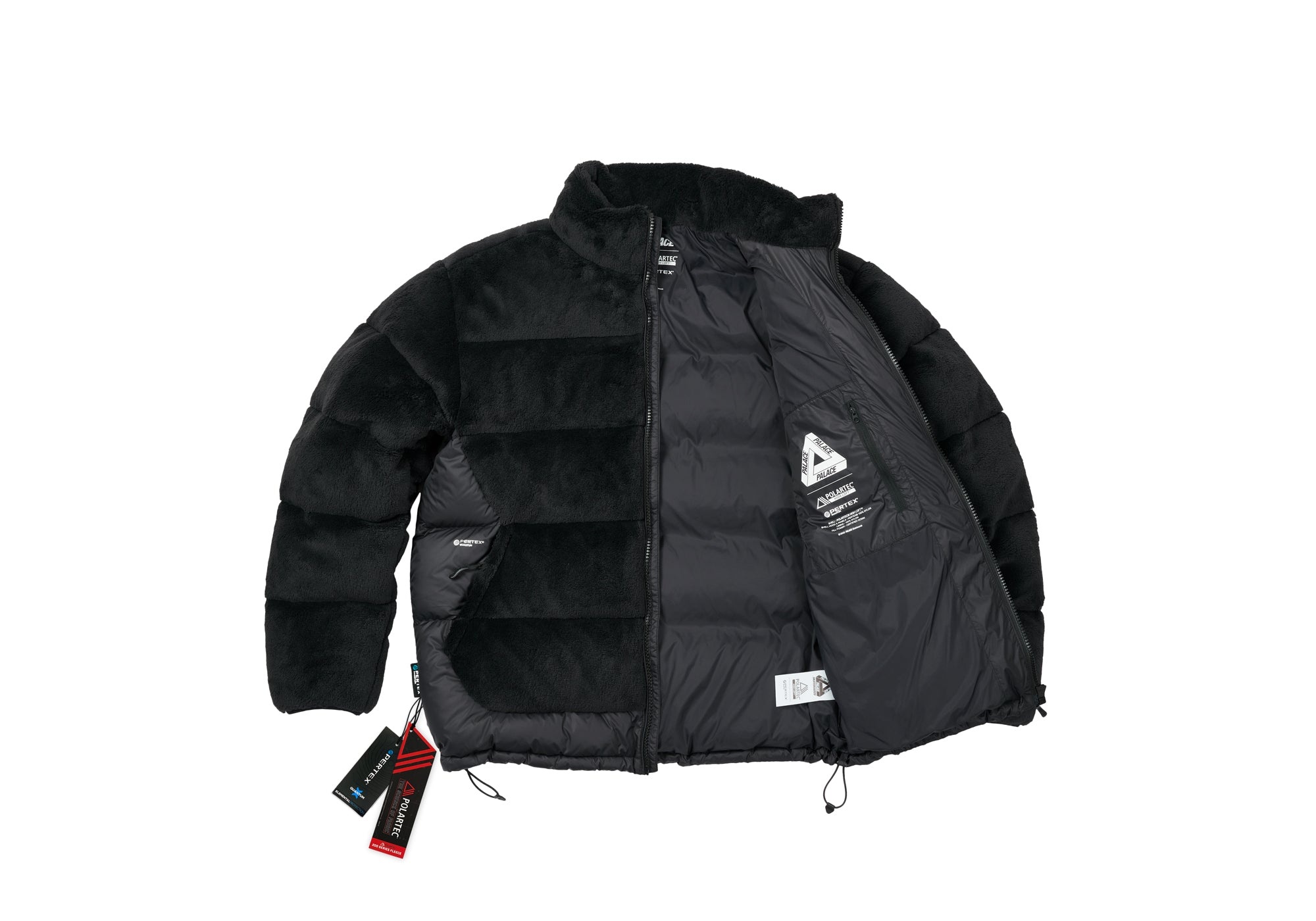PALACE POLARTEC HIGH LOFT PUFFA BLACK | REVERSIBLE