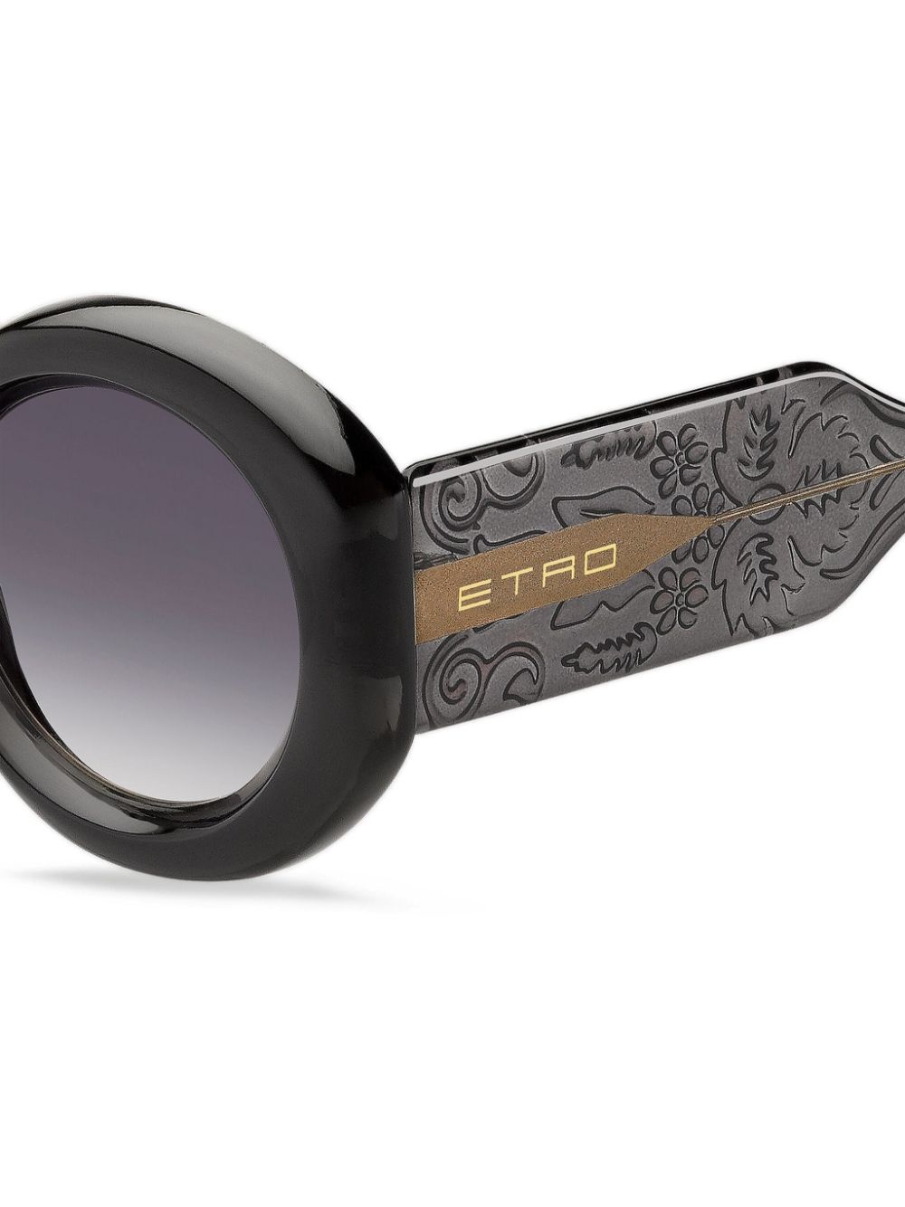 Paisley round-frame sunglasses - 4