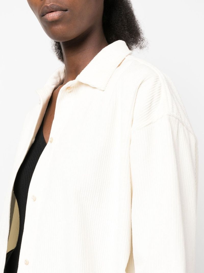 long-sleeve corduroy T-shirt - 7