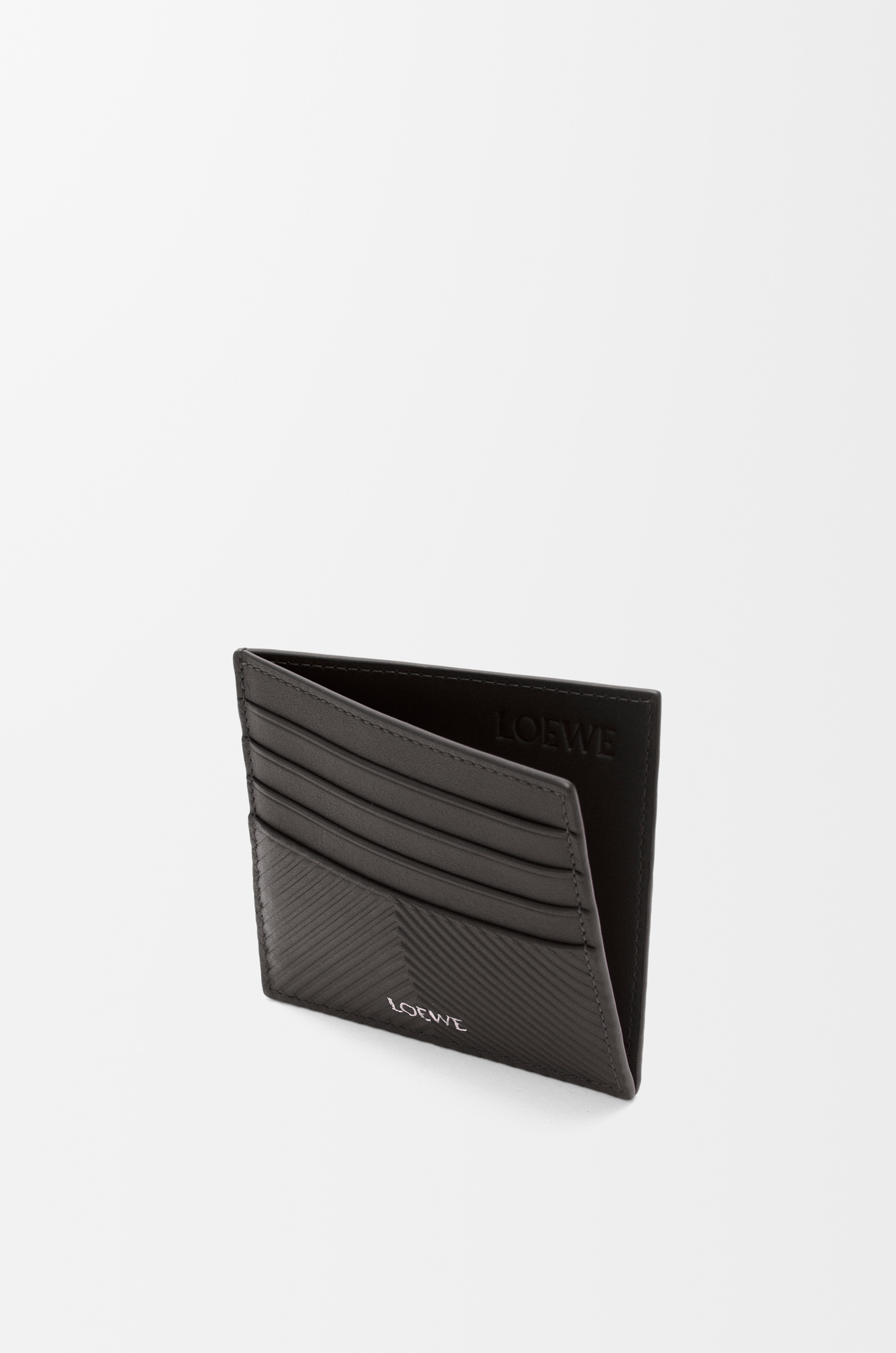 Open cardholder in textured classic calfskin - 2