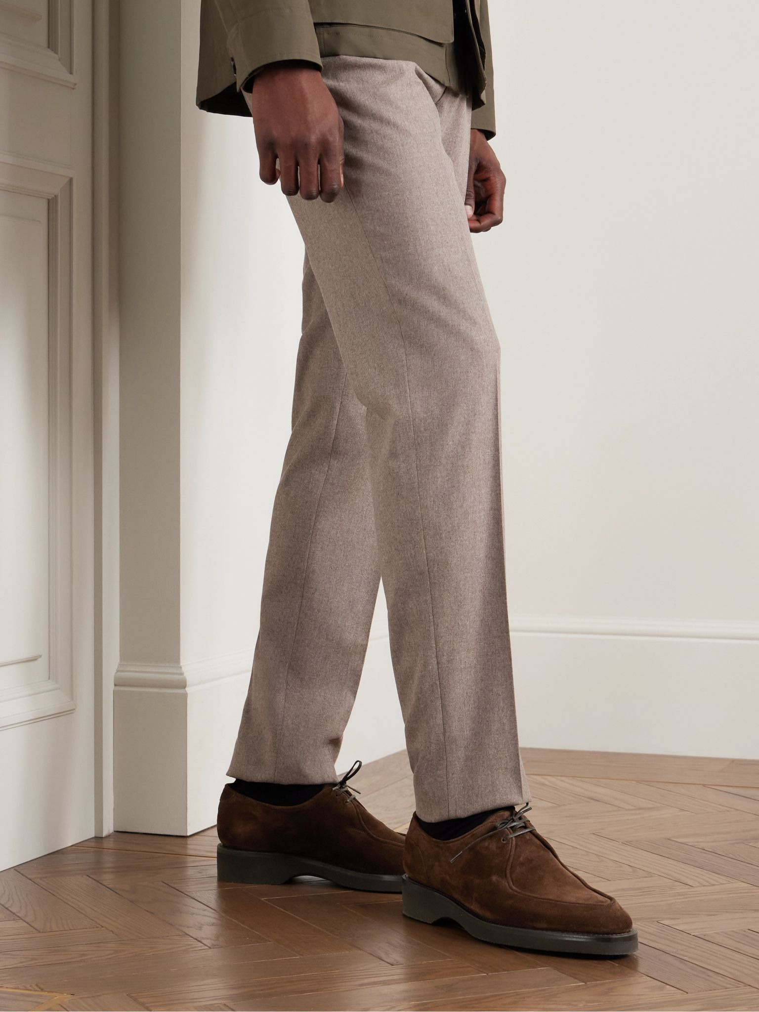 Ted Suede Derby Shoes Brown - 2