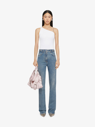 Givenchy BOOT CUT PANTS IN DENIM WITH CHAIN DETAILS outlook