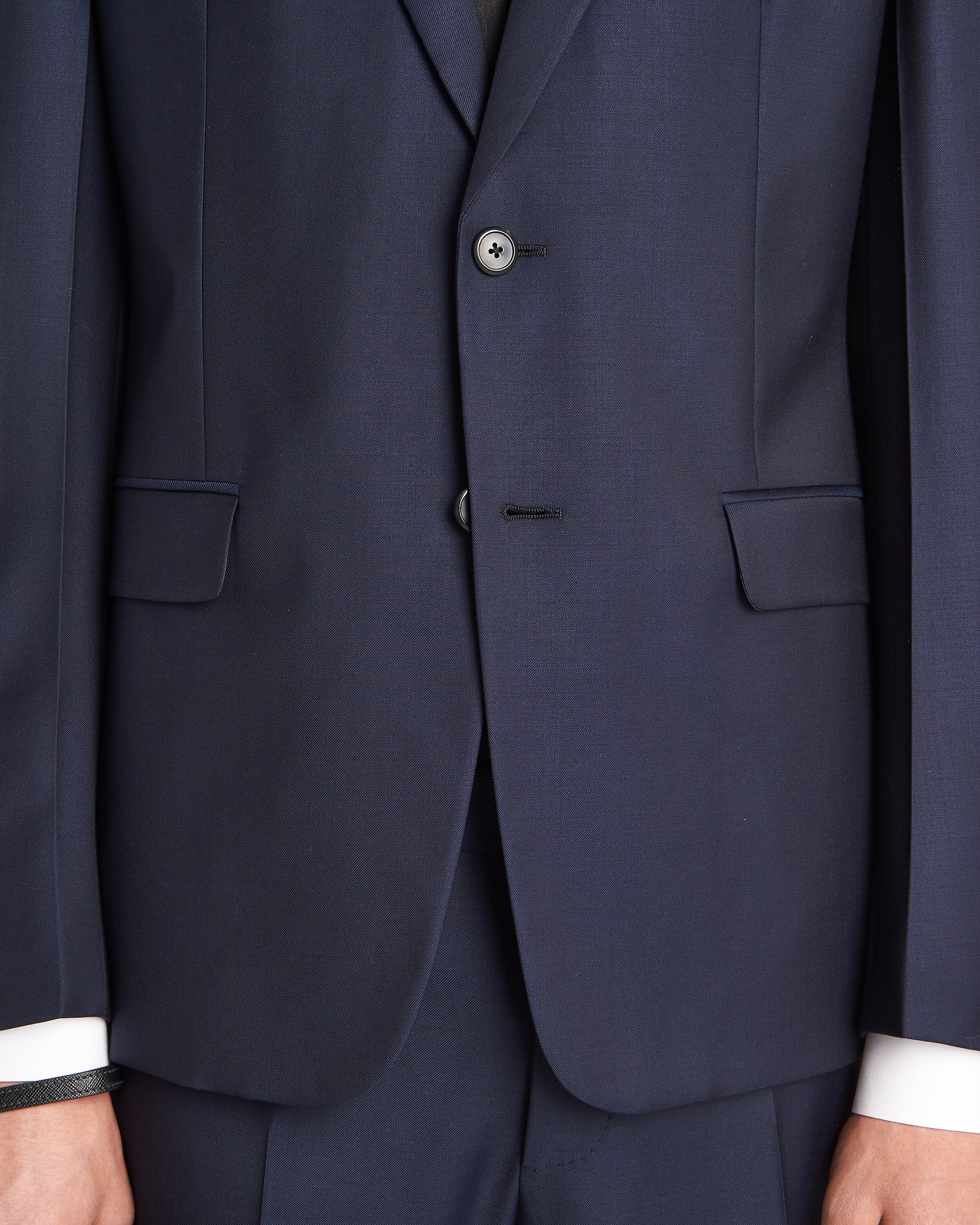 Single-breasted wool suit - 4
