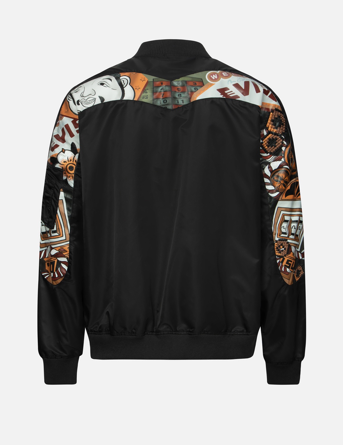 "VIRTUAL VACATION" DAICOCK PRINT LOOSE FIT BOMBER JACKET - 2