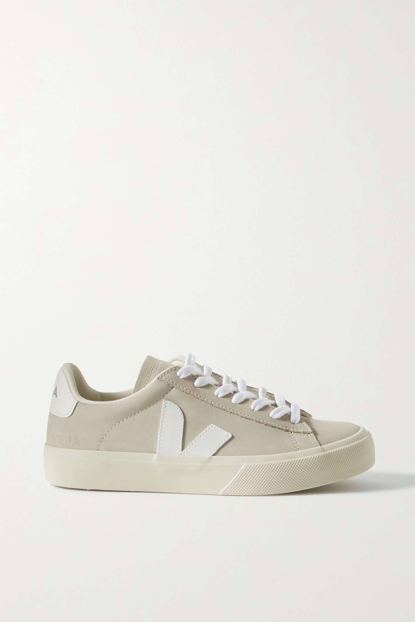 Campo leather and rubber-trimmed nubuck sneakers - 1