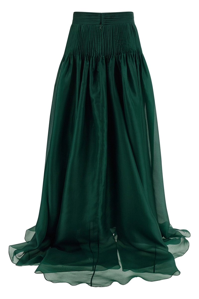 CAROLINA HERRERA 'Pintucked Organza' skirt outlook