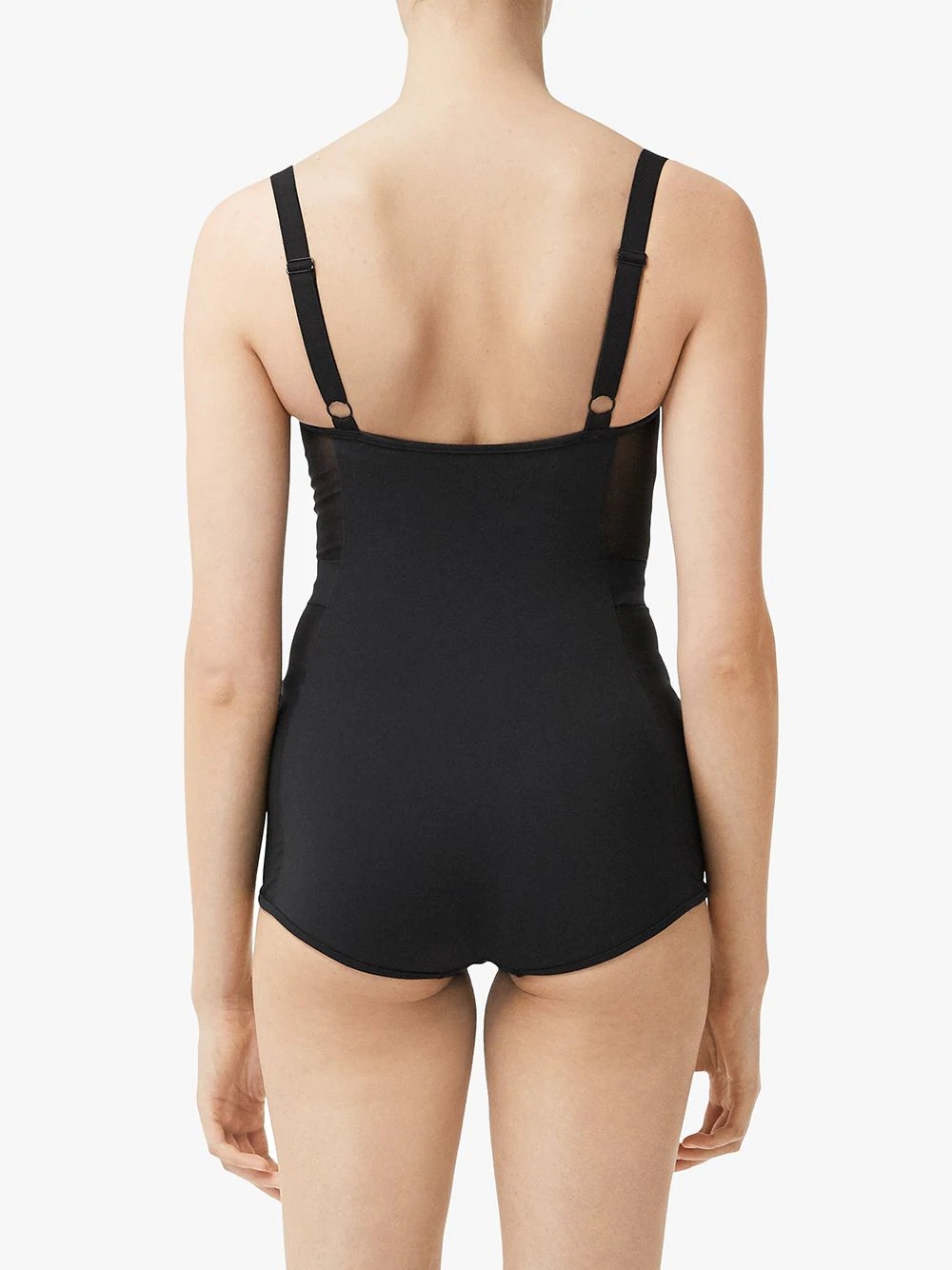 mesh panel swimsuit - 4